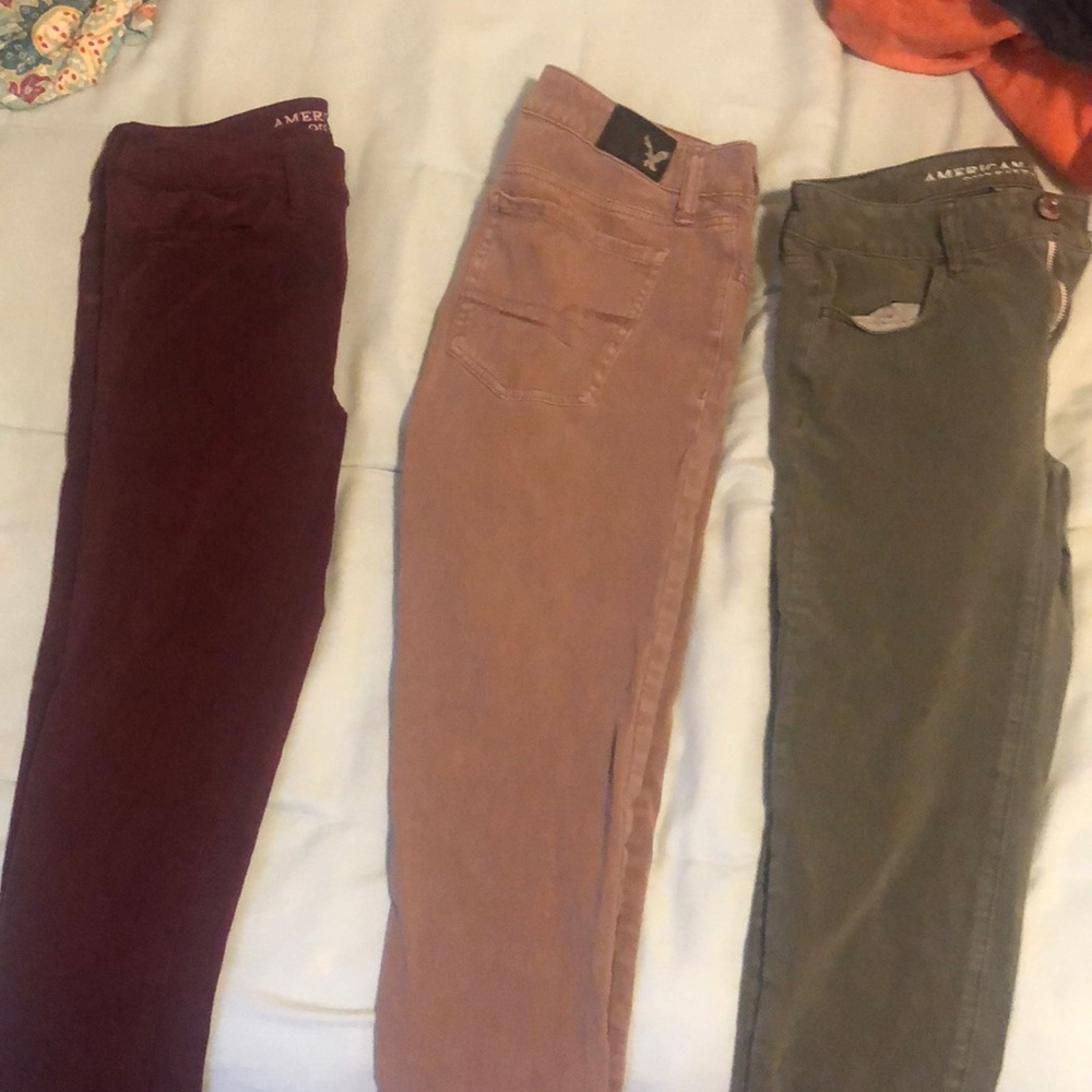 3 American eagle jeans!